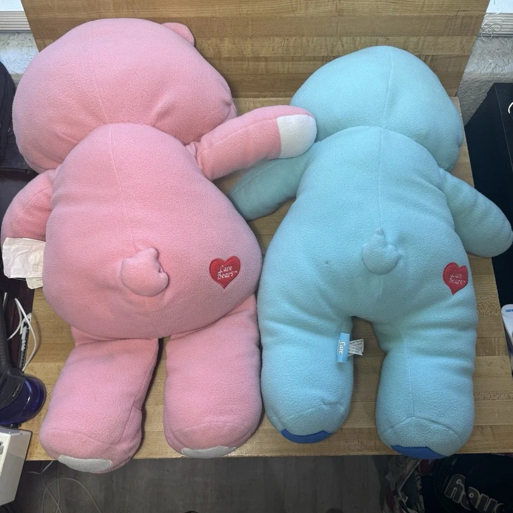 2 Care Bears Plush Large Rainbow Pink 25